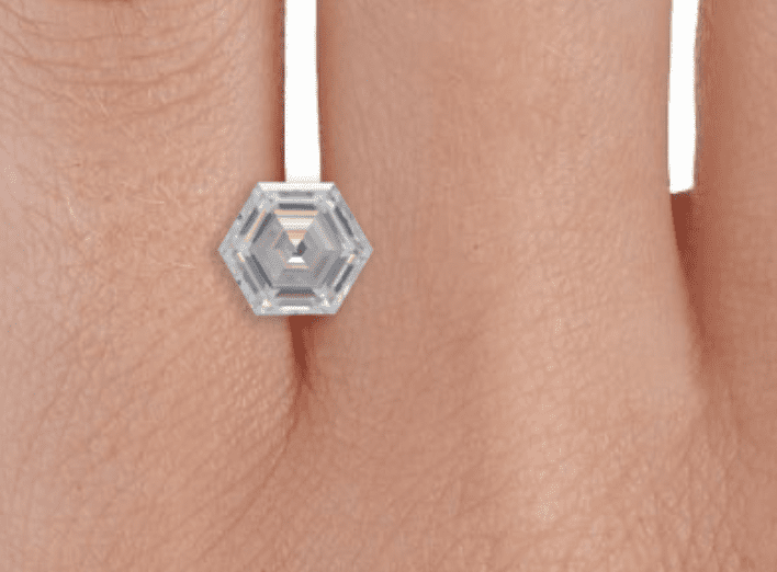 hexagon moissanite brilliant earth