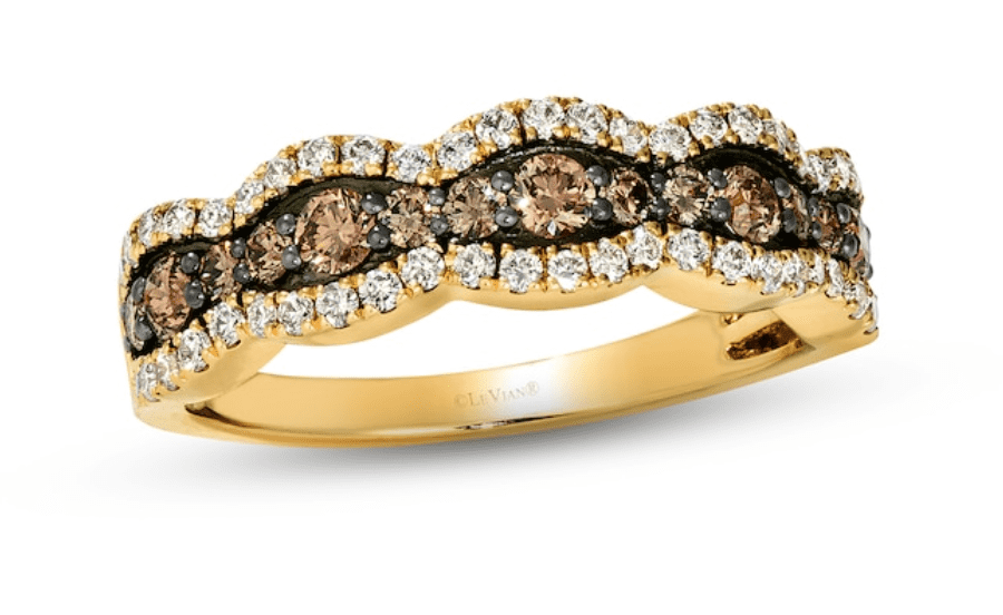 levian wedding band chocolate diamonds