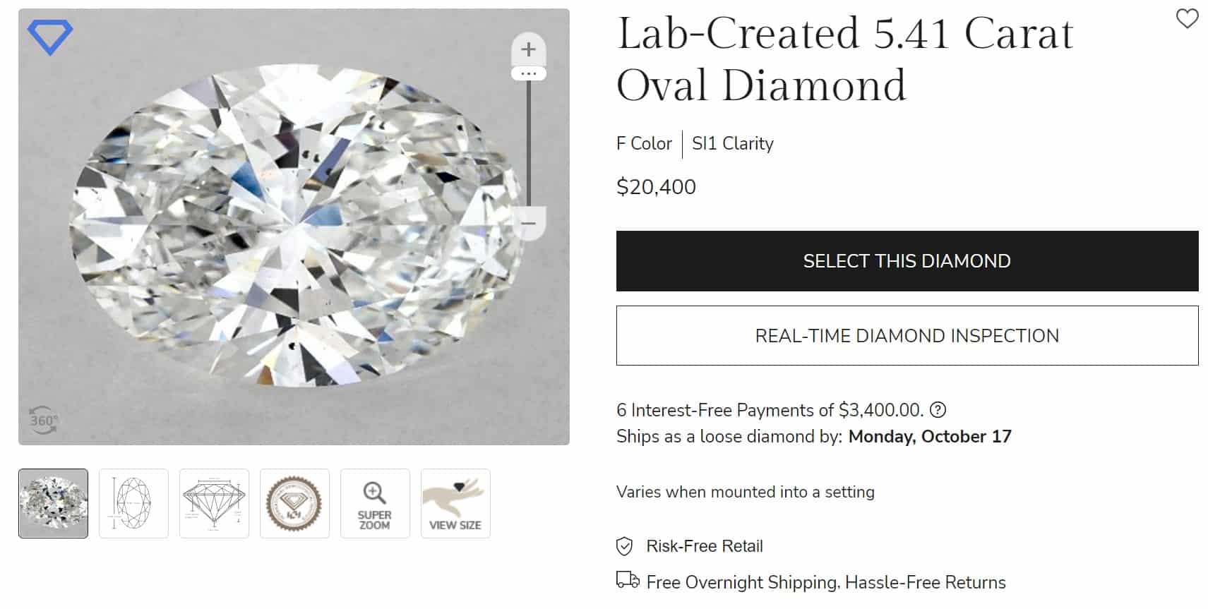 JA lab diamond james allen lab diamond