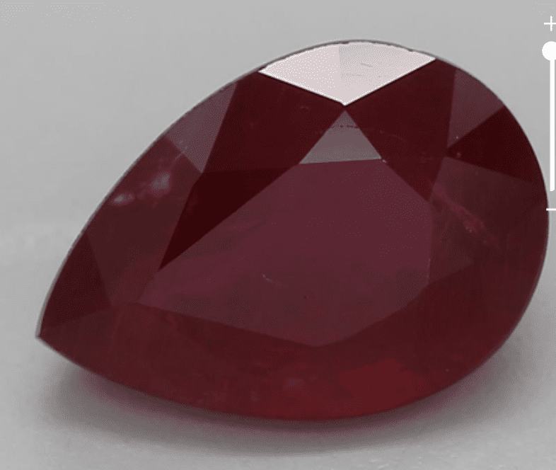 natural red ruby