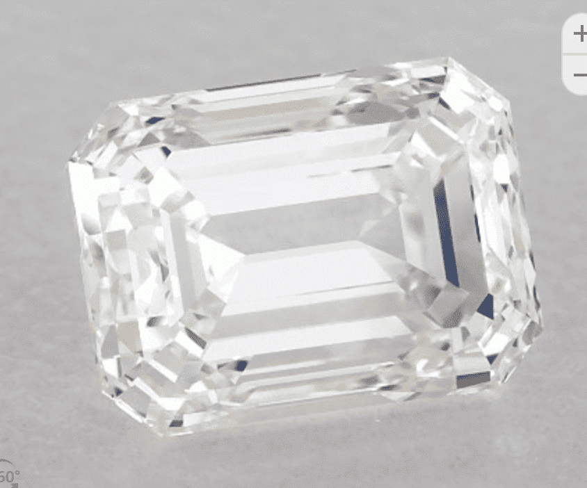 VVS1 Emerald Cut Diamond
