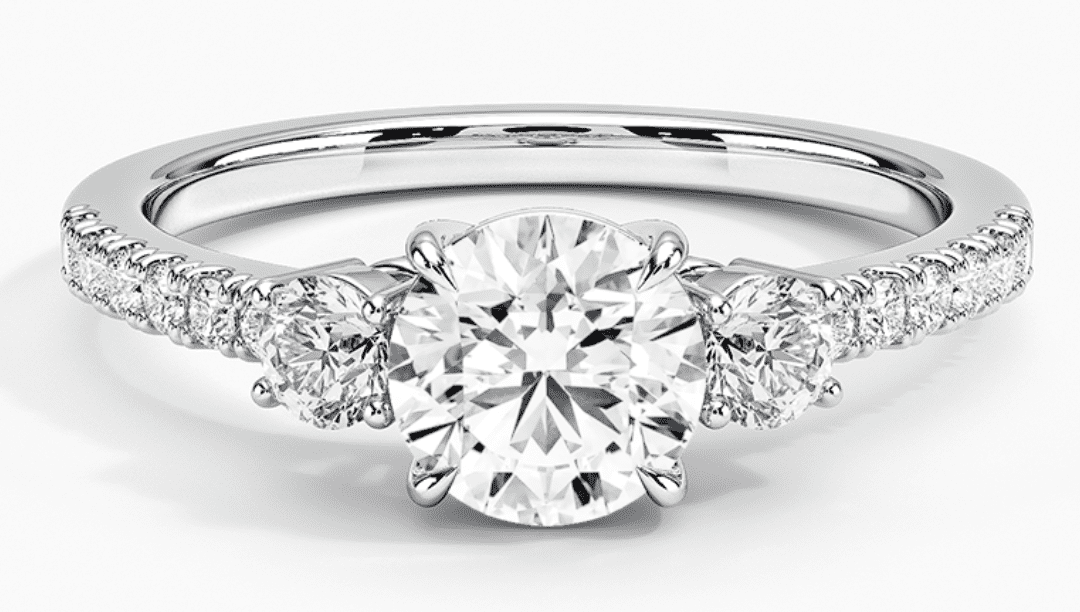 radiance 3 stone from brilliant earth