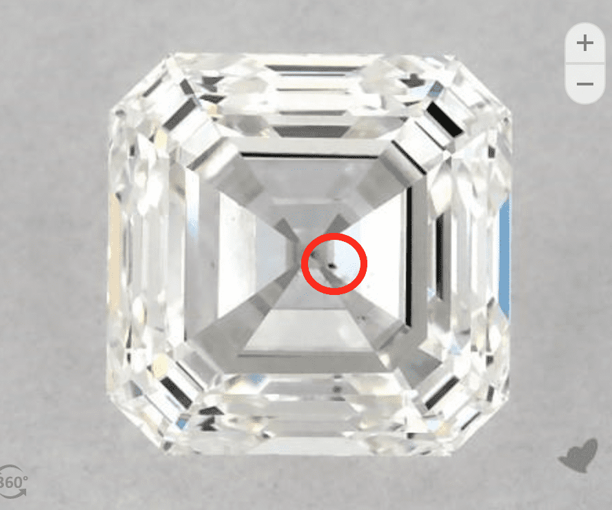 VS2 asscher diamond