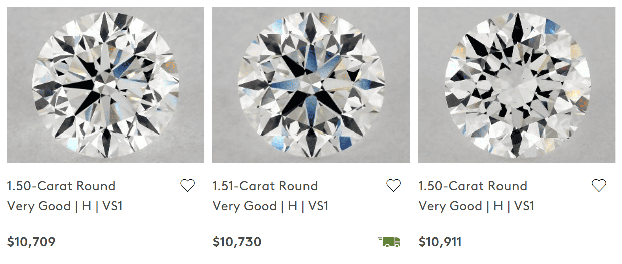H Diamond prices