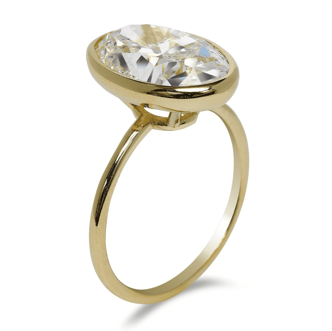 J Color 5 ct oval cut ring by Nekta NY