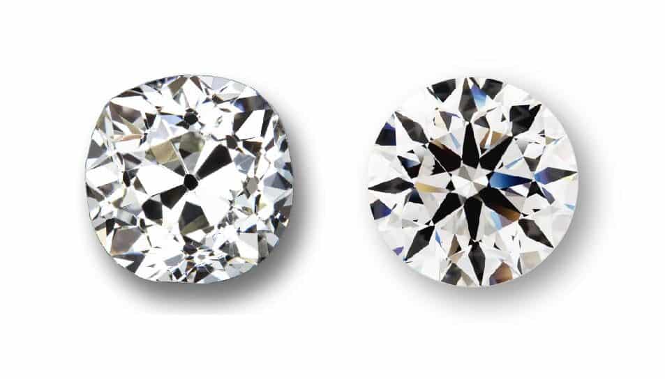 old mine cut vs brilliant cut