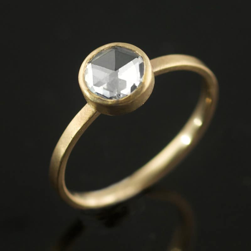 rose cut bezel via vk designs