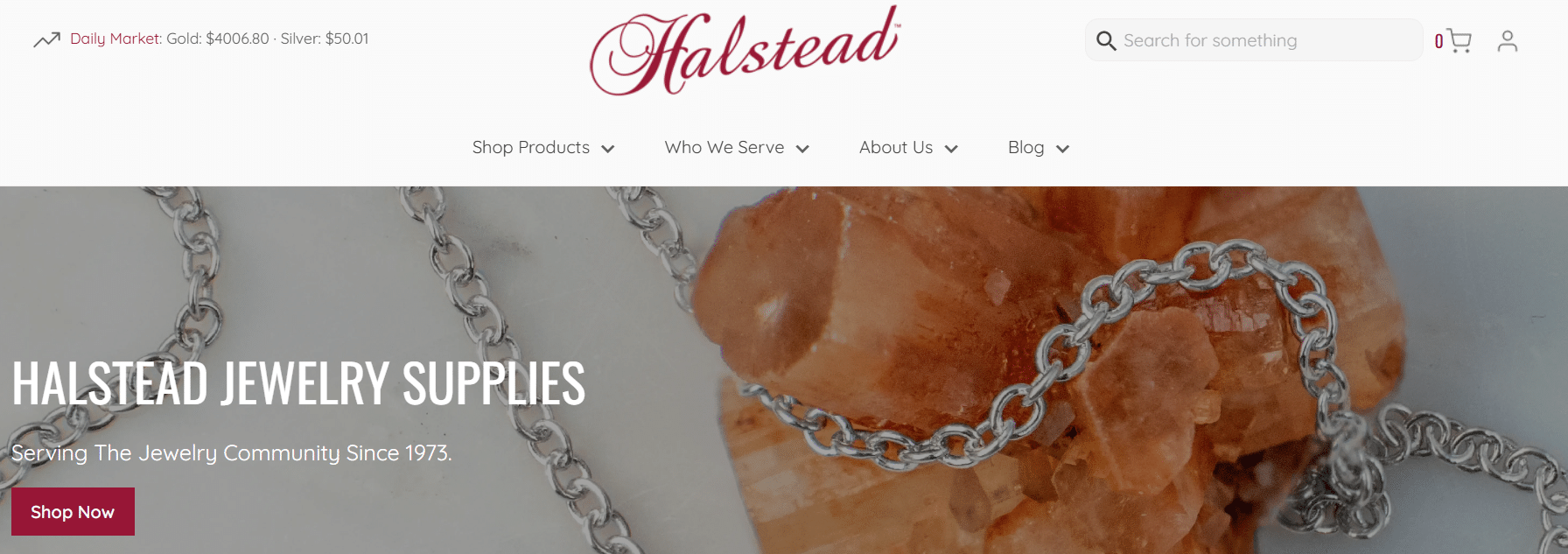 Halstead Jewelry Supplies — sterling silver and gold-filled chains from one of the Best Places to Buy Jewelry Supplies Online, serving jewelers since 1973